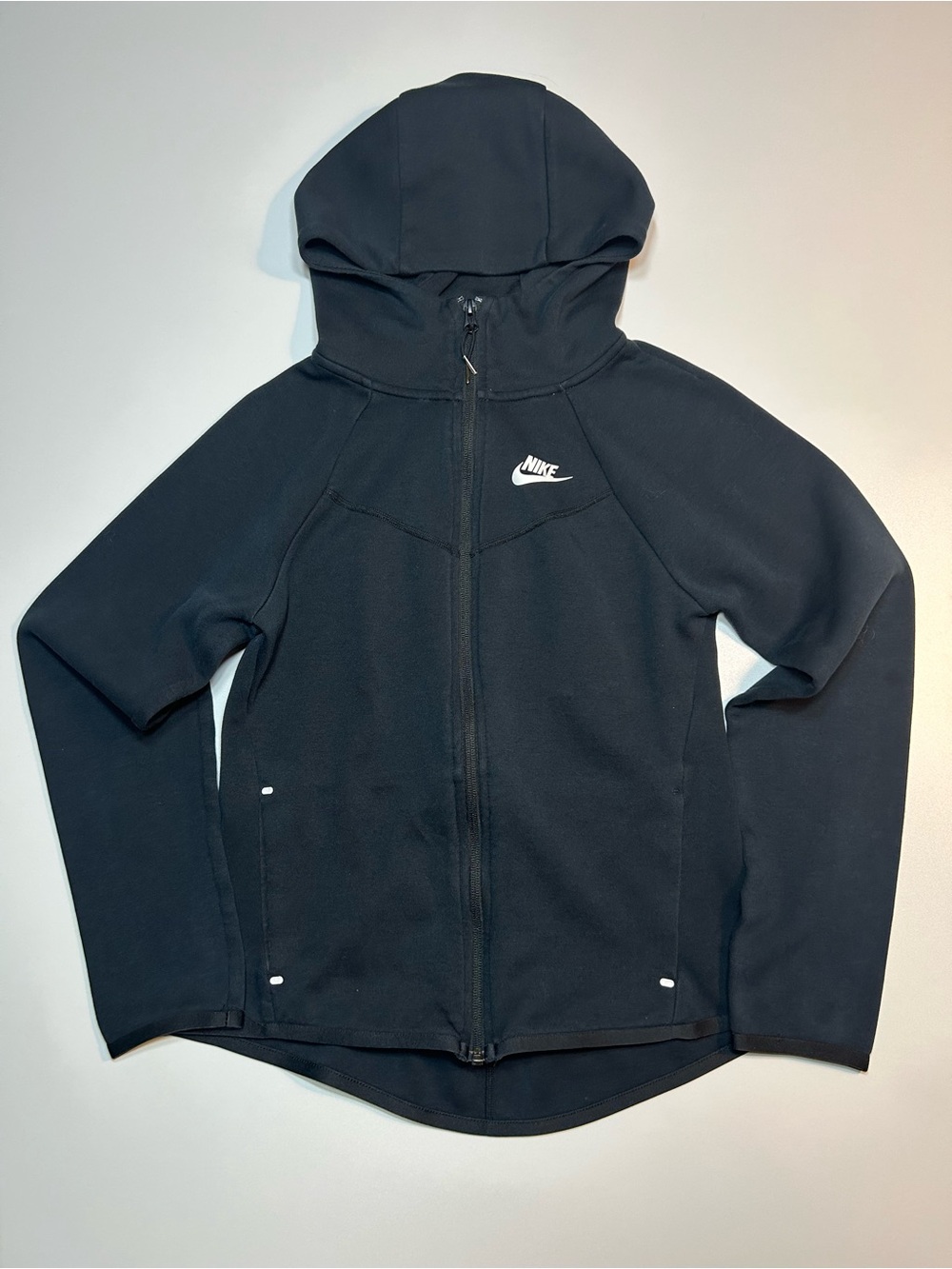 Nike Sportswear Black Tech Fleece Full Zip Windrunner Scuba Hooded Jacket